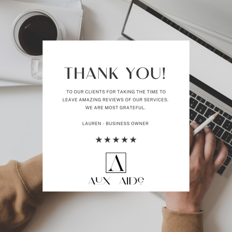 Reviews - thank you